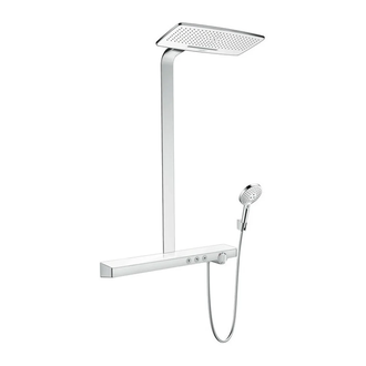 Душевая система с термостатом Hansgrohe Rainmaker Select Rainmaker Select 420 2jet Showerpipe (цвет - хром/белый) (27168400) фото 1 Aquada.com.ua