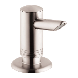 Дозатор для жидкого мыла или средства для мытья посуды Hansgrohe, сталь 40418800