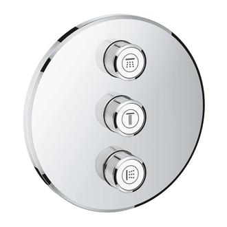 GROHE Комплект верхней монтажной части для вентиля на три выхода Grohtherm SmartControl (29122000) фото 1 Aquada.com.ua