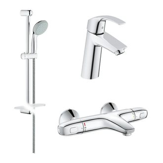 GROHE Набiр змiшувачiв EUROSMART 3 в 1, для ванни та душу з термостатом (34101TM) (34101TM) фото 1 Aquada.com.ua