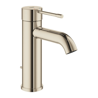 Смеситель для раковины Grohe Essence DN 15 (цвет - никель глянец), с донным клапаном (23589BE1) фото 1 Aquada.com.ua