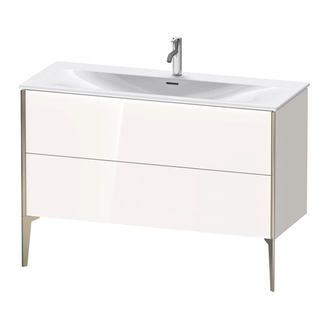 Тумба напольная под раковину Duravit XViu 121 x 48 см, белый глянцевый (XV43040B122) фото 1 Aquada.com.ua