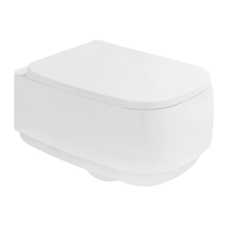 Унитаз подвесной Goclean® (безободковый) Flaminia Flag с сиденьем Soft Close, цвет - Latte opaco (матовый) FG118G+FGCW03 Latte