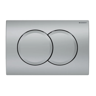 Geberit Delta 01 Клавіша змиву, матовий хром (115.107.46.1)
