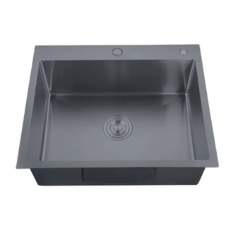 Zerix ZH5050-215 Мийка кухонна, Nano-Black (MX1582)