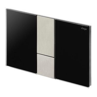 Панель смыва Viega Prevista Visign for Style 24 корпус - чёрный насыщенный, кнопка - нерж. сталь (773328) фото 1 Aquada.com.ua