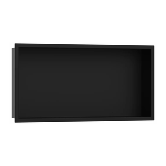 Настенная ниша со встроенной рамой Hansgrohe XtraStoris Original 30 x 60 x 10 см, чёрный матовый (56064670) фото 1 Aquada.com.ua