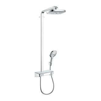 Душевая система с термостатом Hansgrohe Raindance E Showerpipe 300 2jet с ShowerTablet Select 300 (цвет - хром) (27126000) фото 1 Aquada.com.ua