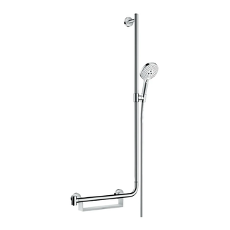 Душевой гарнитур Hansgrohe Raindance Select S 120 3jet EcoSmart 9 л/мин со штангой 110 см (цвет - хром/белый) (26327400) фото 1 Aquada.com.ua