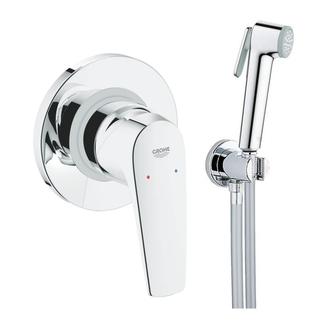 Комплект гігієнічного душу Grohe BauFlow, хром (UA11144601)