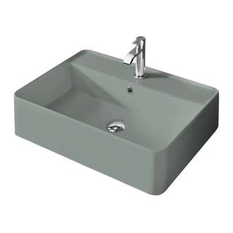 Nic-Design Умивальник на стільницю Nic Design Semplice 60х45х16 см з отвором під змішувач, Cemento матовий C/F (001384047 CF)