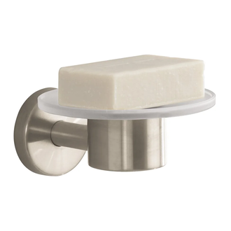 Мыльница Hansgrohe Logis (цвет - шлиф. никель, стекло матовое) (40515820) фото 1 Aquada.com.ua