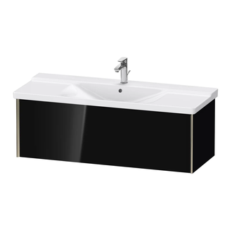 Тумба подвесная под раковину Duravit XViu 121 x 46,9 см, чёрный глянцевый (XV40180B140) фото 1 Aquada.com.ua