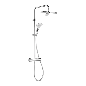 Fizz Dual Shower System з термостатом 6709605-00 верхій душ+ручний душ Kludi НІМЕЧЧИНА