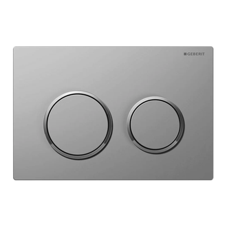 Смывная клавиша Geberit Omega 20, двойной смыв (пластик матовый хром), с легкоочищаемой поверхностью (115.085.JQ.1) фото 1 Aquada.com.ua