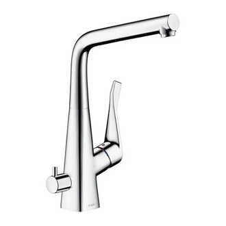 Смеситель для кухни, однорычажный Hansgrohe Metris (цвет - хром) (14888000) фото 1 Aquada.com.ua