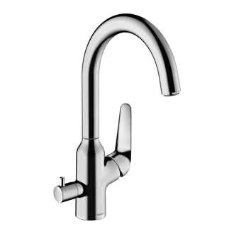 Кухонный смеситель 220, с запорным вентилем, 1jet Hansgrohe Focus M42 (цвет - хром) 71803000