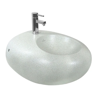 VILLEROY & BOCH PURE STONE биде подвесное на 1 отв без перелива, 525*590мм, цвет grey stone C+ (547001U9) фото 1 Aquada.com.ua