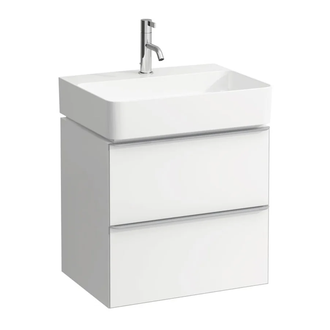 LAUFEN SPACE тумба 520*735*385 (410), с компактным сифоном, для умыв. 8.10.28.5 белая матовая (H4101821601001) фото 1 Aquada.com.ua