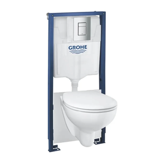 Інсталяція Grohe Rapid SL (5-в-1) комплект з унітазом Grohe Bau Ceramic + сидіння Soft Close  39586000