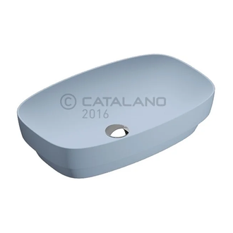 Раковина накладная на столешницу Catalano Green Lux / Colori 60 х 38 см, голубой матовый (160AGRLXAS) фото 1 Aquada.com.ua