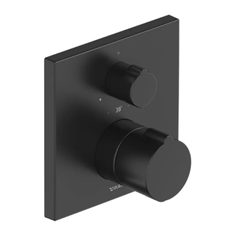 Термостат для душа скрытого монтажа, на 1 потребитель Duravit C.1 (цвет - чёрный матовый) (C14200015046) фото 1 Aquada.com.ua