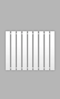 Genesis Aqua Полотенцесушитель Genesis-Aqua Batteria 80x60 см, белый (34011)