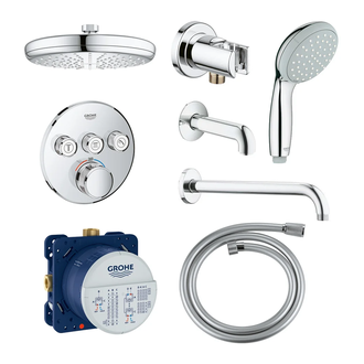 GROHE Grohtherm SmartControl Неперевершений душовий комплект із Rainshower New Tempesta 210 (34614SC2)