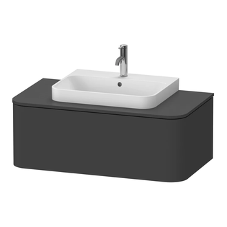 Тумбочка для подвесной консоли Duravit Happy D.2 Plus 100 х 55 см, графит суперматовый (HP494108080) фото 1 Aquada.com.ua