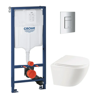 Комплект Grohe Set Унітаз ELLIPSE-0301-T3 + Інсталяція 38536001 + панель 38732000 (38536001ELLIPS03 (38536001ELLIPS0301T3)
