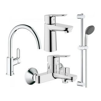 GROHE Набiр змiшувачiв BauEdge 4 в 1 для ванни та кухні (123218K) (123218K) фото 1 Aquada.com.ua