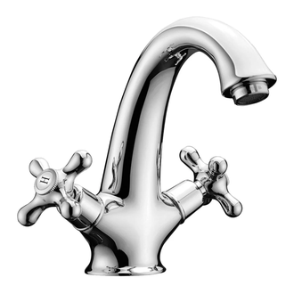 IMPRESE RALSKO NEW смеситель для раковины двухвентильнный, хром (05240NEW) фото 1 Aquada.com.ua