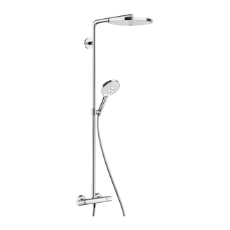 Душевая система с термостатом Hansgrohe Raindance Select S 240 Showerpipe 2jet (цвет - хром/белый) (27129400) фото 1 Aquada.com.ua