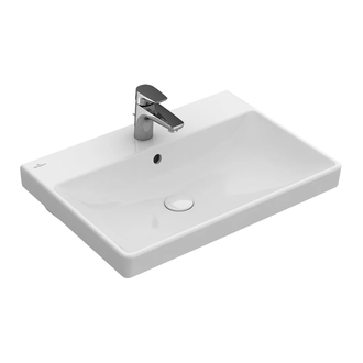VILLEROY & BOCH AVENTO умывальник 60*47см, с выбитым центральным отверстием под смеситель, с переливом, белый альпин (41586001) фото 1 Aquada.com.ua