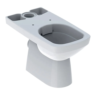 GEBERIT SELNOVA Square унитаз напольный Rimfree, воронкоподобный, прямоугольный, под бачок внешнего монтажа, полузакрытая форма (500.152.01.1) фото 1 Aquada.com.ua