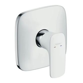 Смеситель для душа Hansgrohe PuraVida Highflow (цвет - хром/белый) (15677400) фото 1 Aquada.com.ua