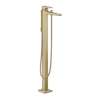 Смеситель для ванны напольный Hansgrohe Metropol (цвет - шлифованная бронза), с душевым гарнитуром (32532140) фото 1 Aquada.com.ua