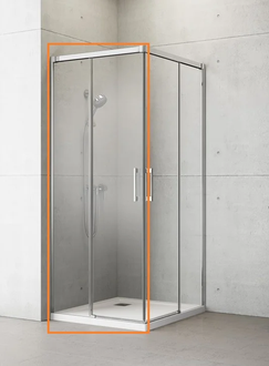 Radaway Idea KDD 100 Душевая кабина, левая, хром/прозрачная (387062-01-01L)