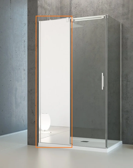 Душова стінка Espera KDJ Mirror 550 ліва, RADAWAY (380232-71L)