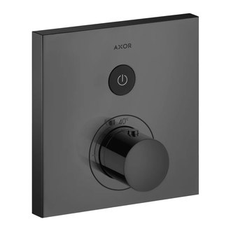 Термостат на 1 потребитель, скрытого монтажа Axor ShowerSelect (цвет - satin black) (36714350) фото 1 Aquada.com.ua