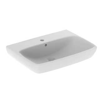 Раковина подвесная Geberit Selnova Square 65 х 48 см, с 1 отверстием под смеситель (500.299.01.1)