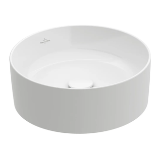 Раковина накладная на столешницу Ø 40 см Villeroy & Boch Collaro (альпийский белый) (4A184001) фото 1 Aquada.com.ua