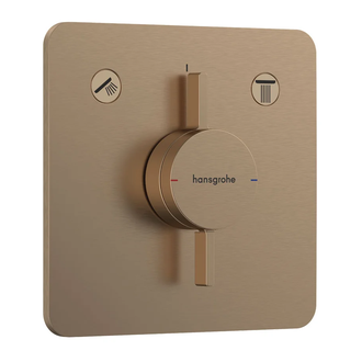 HANSGROHE DuoTurn Q Змішувач прихований, шліфована бронза (75414140)