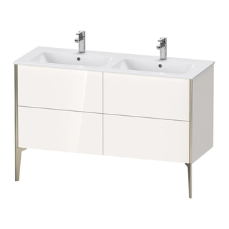 Тумба напольная под раковину Duravit XViu 128 x 48 см, белый глянцевый (XV44850B122) фото 1 Aquada.com.ua