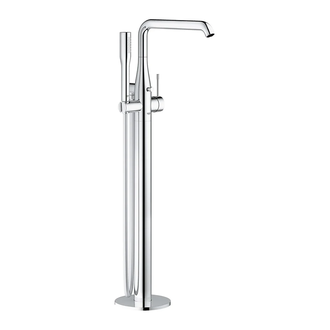 Смеситель для ванны напольного монтажа Grohe Essence (цвет - хром), с душевым гарнитуром (23491001) фото 2 Aquada.com.ua