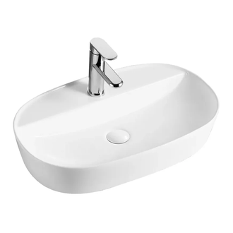 Умивальник накладний керамічний Mixxus Premium Ellipse-0202 610x400x120mm (MP6483)