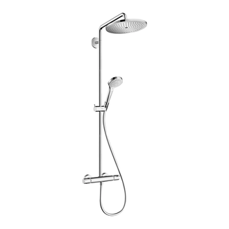 Душева система с термостатом Hansgrohe Croma Select S Showerpipe 280 1jet (цвет - хром) (26790000) фото 1 Aquada.com.ua