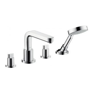 Смеситель на борт ванны Hansgrohe Metris S (цвет - хром) (31446000) фото 1 Aquada.com.ua