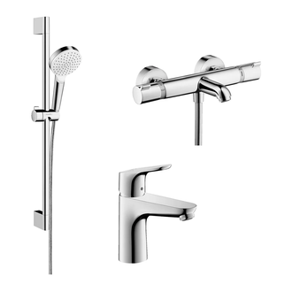 Набор смесителей для ванны с термостатом 3-в-1 Hansgrohe Focus/Crometta (цвет - хром) (131142020) фото 1 Aquada.com.ua