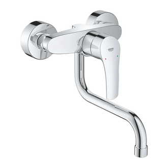 Змішувач для кухні Grohe Eurosmart настінний з виливом, хром (31391003)